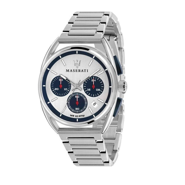 Maserati Trimarano Chronograph Silver/Blue Dial Men's Watch R8873632001 - BigDaddy Watches