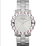 Marc By Marc Jacobs Amy Silver Women's Steel Glitz Watch  MBM3222 - Big Daddy Watches