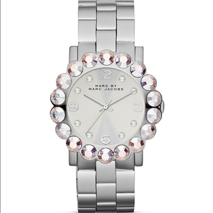 Marc By Marc Jacobs Amy Silver Women's Steel Glitz Watch  MBM3222 - Big Daddy Watches