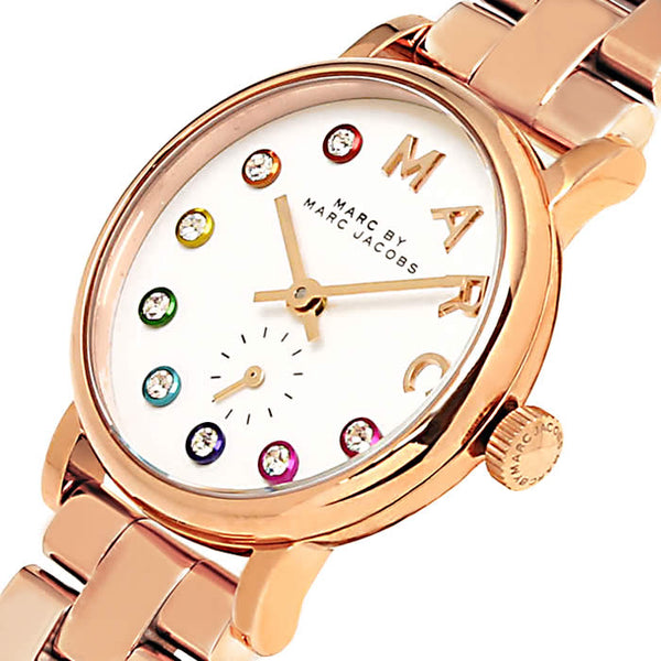 Marc by Marc Jacobs Baker Dexter White Dial Ladies Dress Watch MBM3443