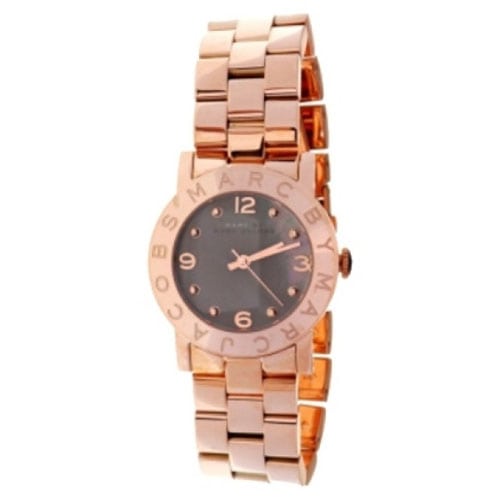 Marc By Marc Jacobs Amy Black Women's Rose Gold Classic Watch  MBM8610 - Big Daddy Watches