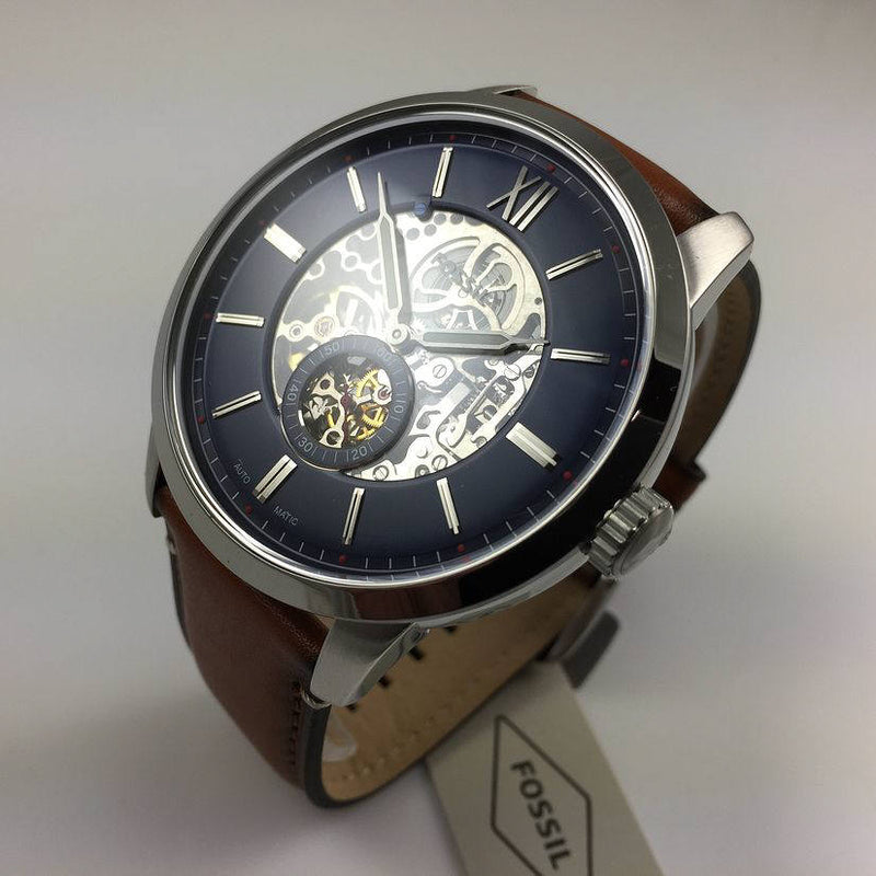 Fossil Townsman Automatic Skeleton Blue Dial Men's Watch ME3154