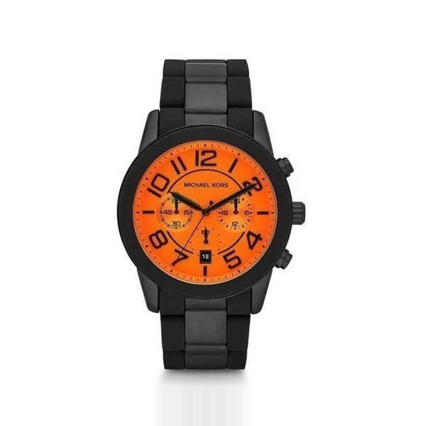 Michael Kors Mercer Chronograph Orange Dial Men's Watch MK8327