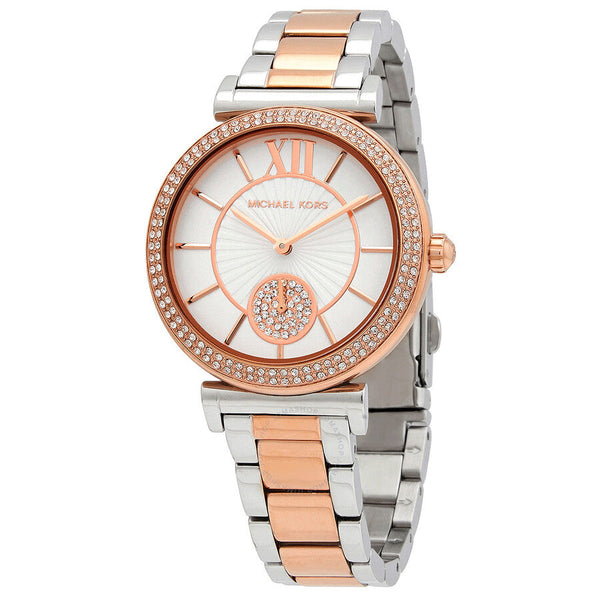 Michael Kors Abbey Quartz Crystal White Dial Ladies Watch MK4616 - Big Daddy Watches