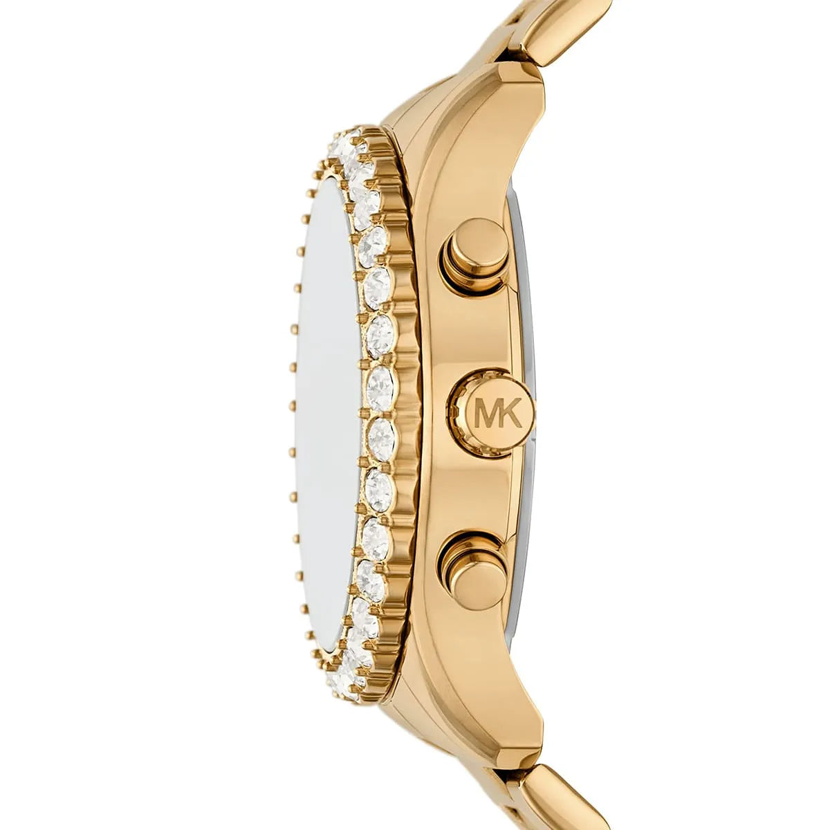 Michael Kors Berkley Chronograph Black Dial Gold Steel Strap Watch For Women - MK7414 mk7414 - Image 3