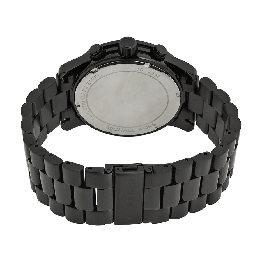 Michael Kors Blacked Out Runway Chronograph Men's Watch MK8157 - The Watches Men & CO #3