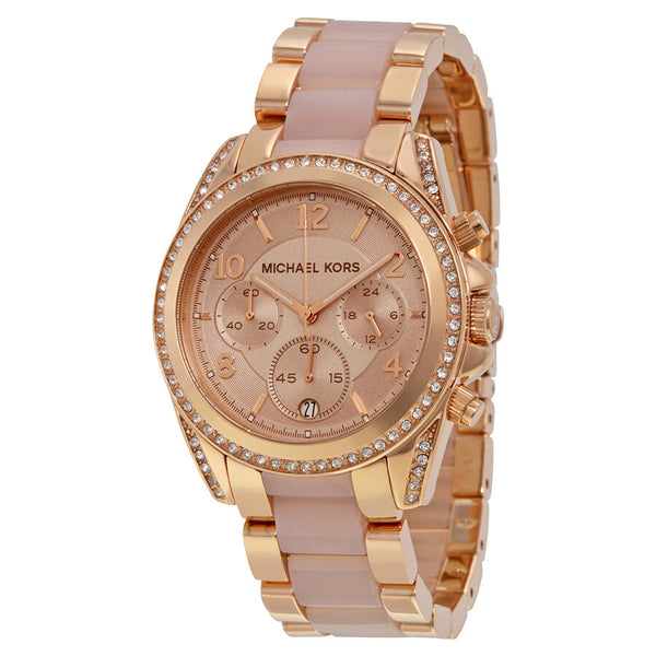 Michael Kors Blair Chronograph Rose Gold Ladies Watch MK5943