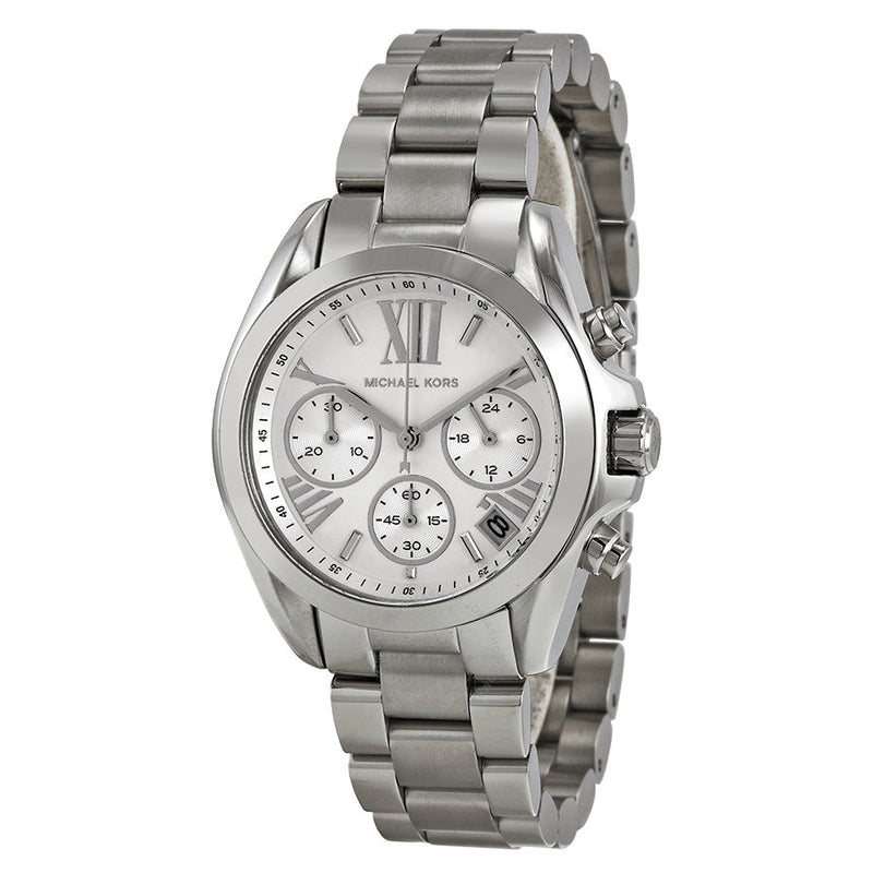 Michael kors bradshaw watch silver best sale