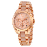 Michael Kors Bradshaw Mini Chronograph Rose Dial Ladies Watch MK6066