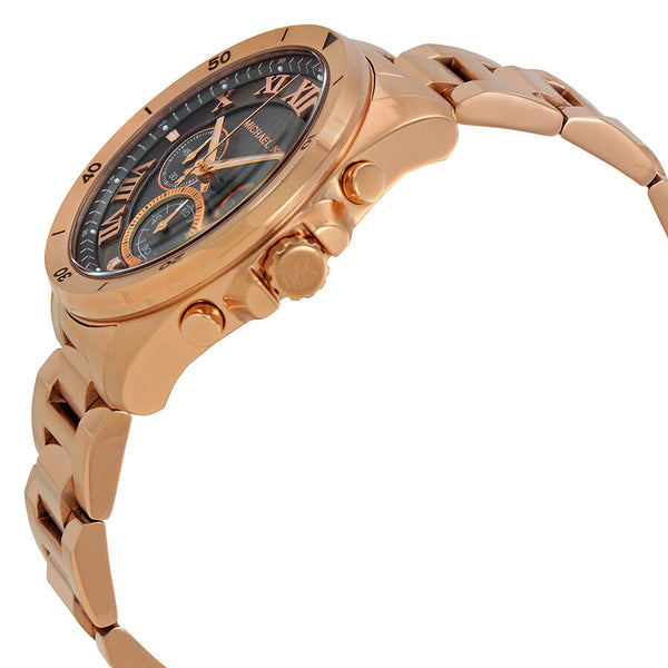 Michael Kors Brecken Grey Dial Men's Rose Gold Chronograph Watch MK8563 - BigDaddy Watches #2