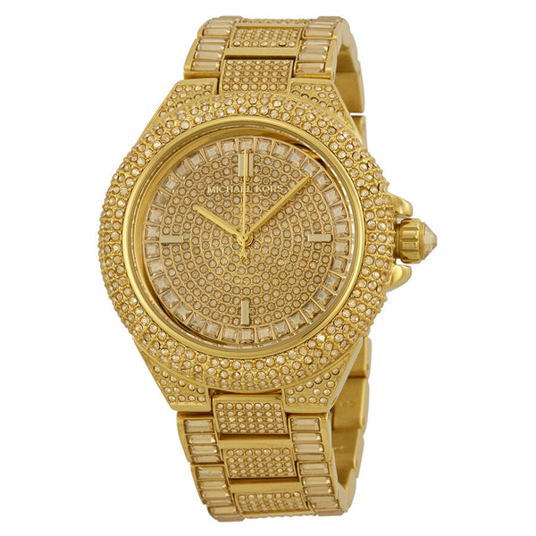 Michael Kors Camille Crystal Encrusted Gold Ion-plated Ladies Watch MK5720 - BigDaddy Watches