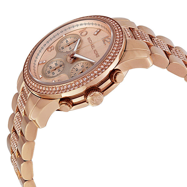 Michael Kors Chronograph Dial Rose Gold-tone Ladies Watch MK5827 - BigDaddy Watches #2