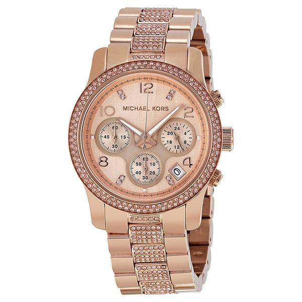 Michael Kors Chronograph Dial Rose Gold-tone Ladies Watch MK5827 - BigDaddy Watches