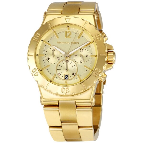 Michael Kors Chronograph Quartz Champagne Dial Ladies Watch MK5313 - BigDaddy Watches