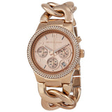 Michael Kors Chronograph Rose Dial Rose Gold Ion-plated Ladies Watch MK3247 - BigDaddy Watches