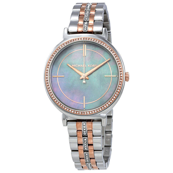 Michael Kors Cinthia Grey Mother of Pearl Ladies Watch MK3642 - BigDaddy Watches