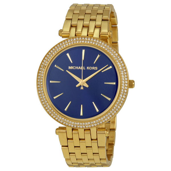 Michael Kors Darci Blue Dial Gold-tone Ladies Watch MK3406 - BigDaddy Watches