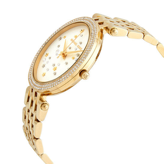 Michael Kors Darci Crystal Paved Gold Ladies Diamond Watch MK3727