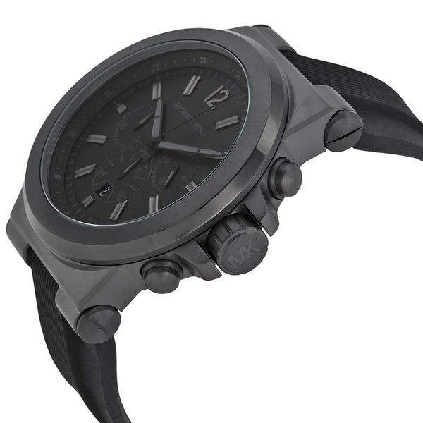 Michael Kors Dylan Black Silicone Strap Men's Watch MK8152 - BigDaddy Watches #2