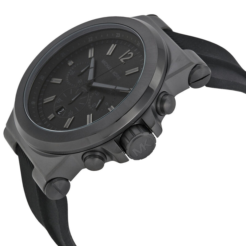Michael Kors Dylan Black Silicone Strap Men's Watch MK8152 - BigDaddy Watches #2
