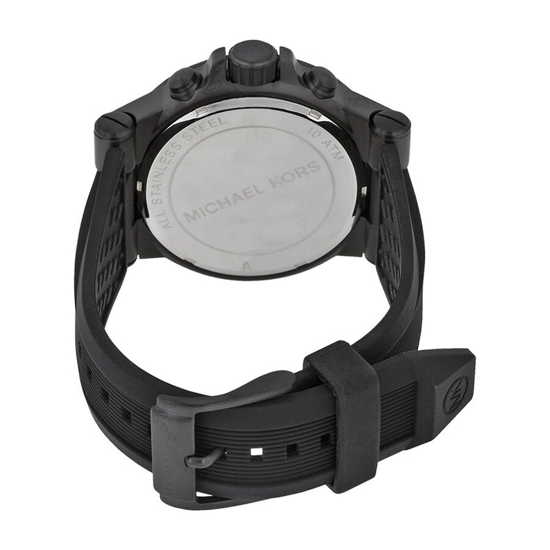 Michael Kors Dylan Black Silicone Strap Men's Watch MK8152 - BigDaddy Watches #3
