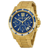 Michael Kors Everest Chronograph Navy Dial Gold-tone Ladies Watch MK5754 - BigDaddy Watches