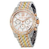 Michael Kors Everest Chronograph Silver Dial Tri-tone Ladies Watch MK5876 - BigDaddy Watches
