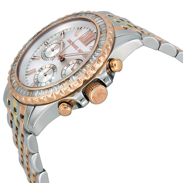 Michael Kors Everest Chronograph Silver Dial Tri-tone Ladies Watch MK5876 - BigDaddy Watches #2