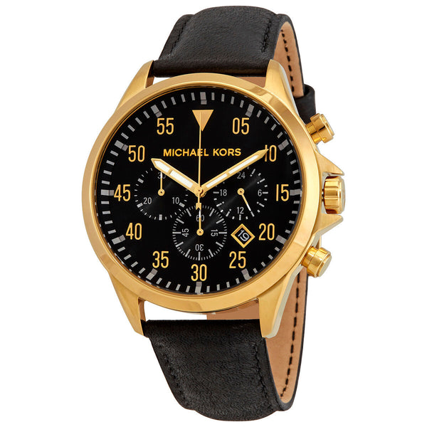 Michael Kors Gage Chronograph Quartz Black Dial Men's Watch MK8618 - BigDaddy Watches