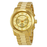 Michael Kors Runway Chronograph Champagne Gold Watch MK8077