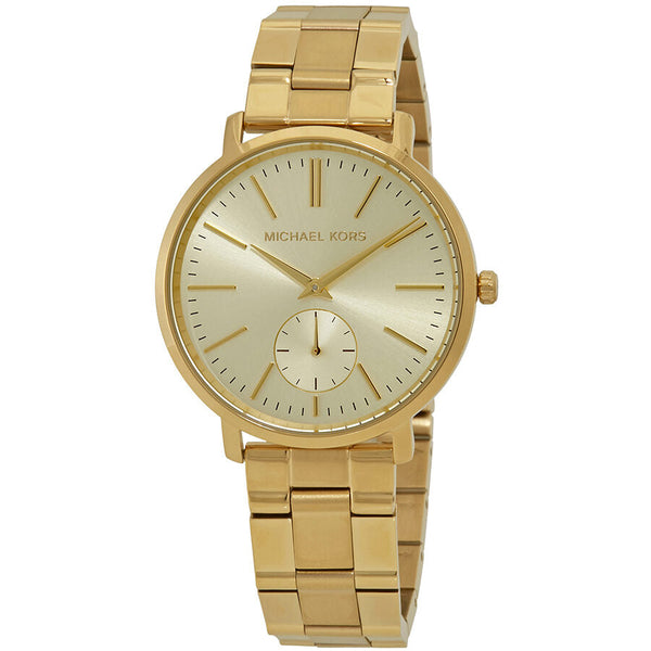 Michael Kors Jaryn Champagne Dial Ladies Watch MK3500 - BigDaddy Watches