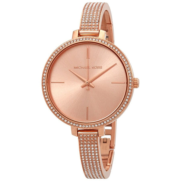 Michael Kors Jaryn Crystal Rose Gold Dial Ladies Watch MK3785 - BigDaddy Watches