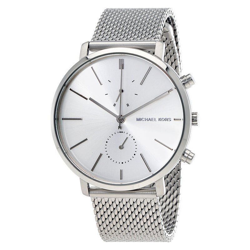 Michael Kors Jaryn Silver Dial Men's Stainless Steel Mesh Watch MK8541 - BigDaddy Watches