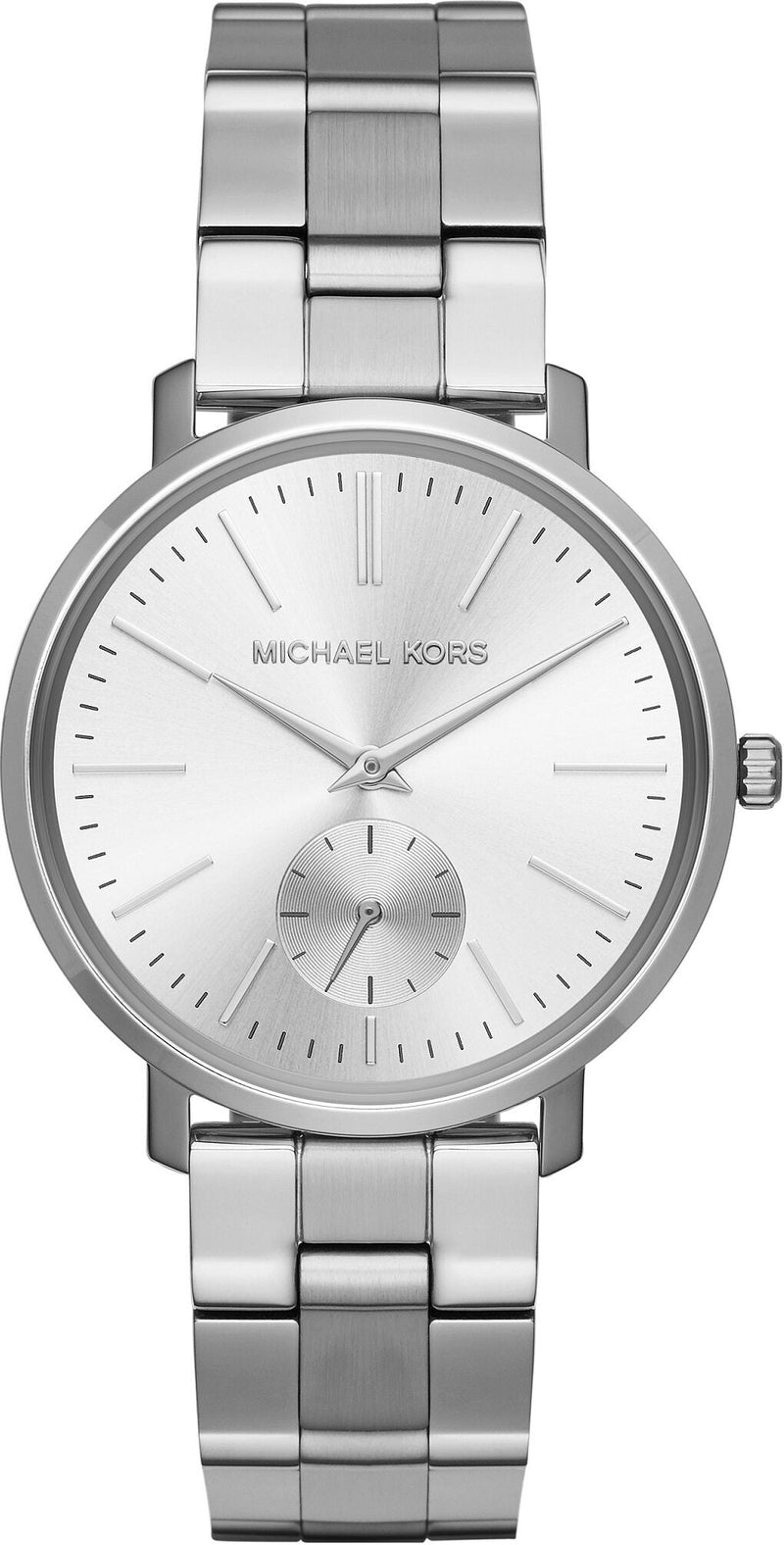 Michael Kors Jaryn Silver Dial Stainless Steel Ladies Watch MK3499 - BigDaddy Watches