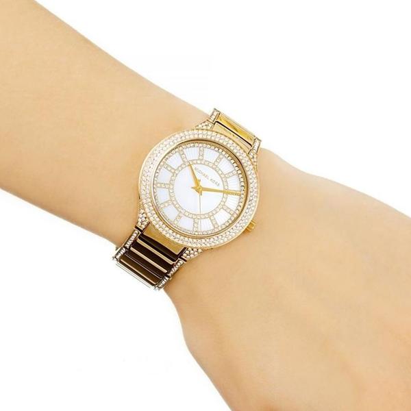 Michael Kors Kerry Mother of Pearl Dial Gold-tone Ladies Watch MK3312 - Watch
