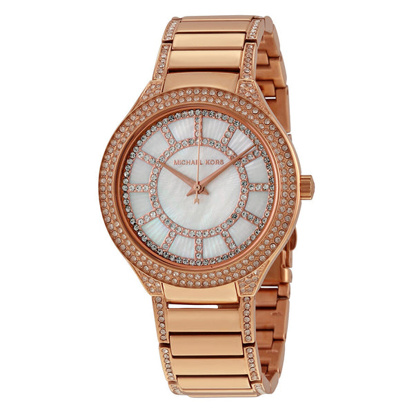 Michael Kors Kerry Diamond Rose Gold Ladies Watch MK3313