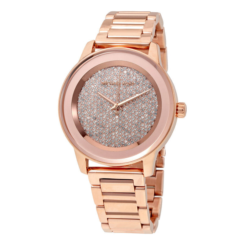 MICHAEL KORS Kinley Pave Rose Dial Ladies Watch MK6210