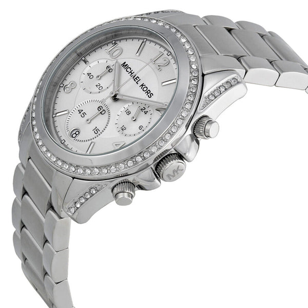 Michael Kors Blair Chronograph White Crystal Dial Ladies Watch MK5165