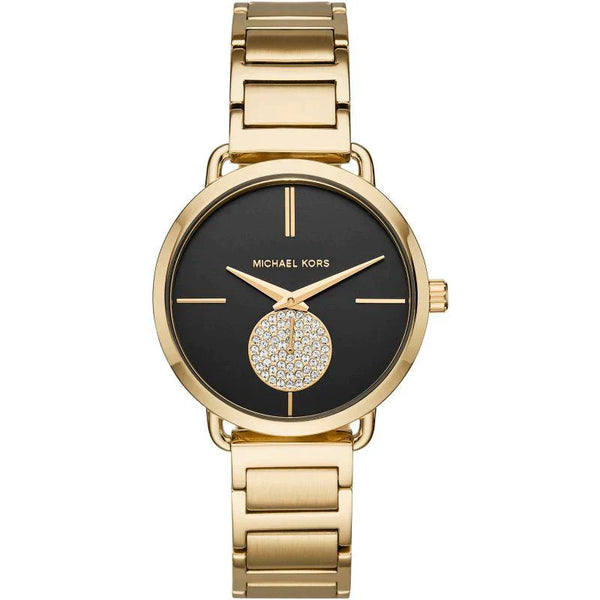 MICHAEL KORS Portia Black Dial Ladies Watch MK3788