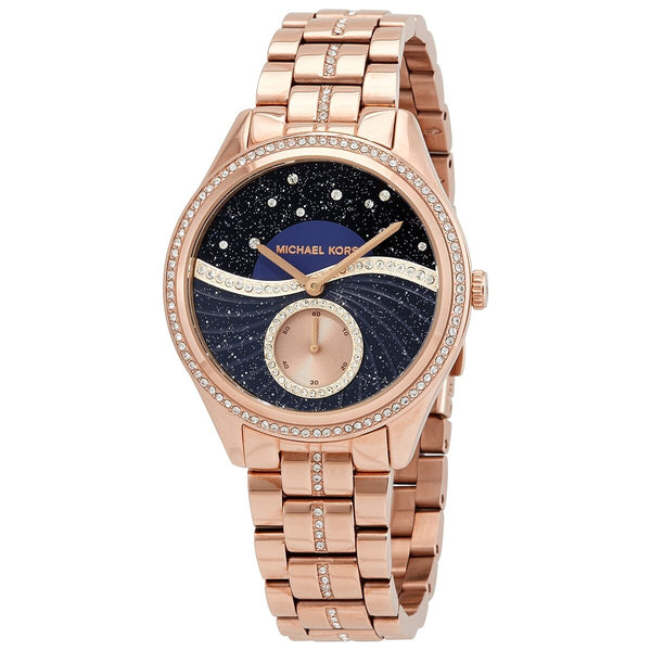Michael Kors Lauryn Crystal Quartz Black Dial Watch MK3723 - BigDaddy Watches