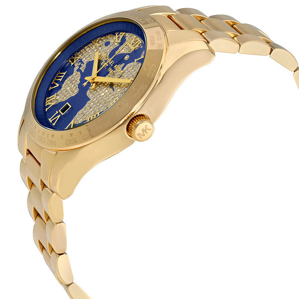 MICHAEL KORS Layton Blue Crystal Pave Dial Ladies Watch MK6243