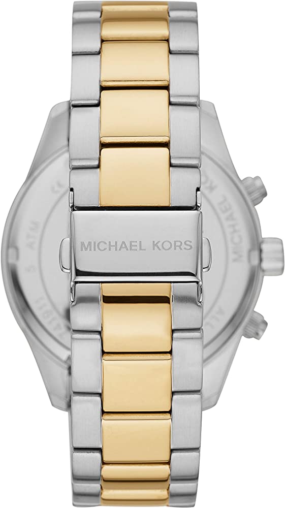 Michael Kors Layton Chronograph Quartz Blue Dial Two-tone Men’s Watch MK8825 - Watch