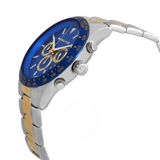 Michael Kors Layton Chronograph Quartz Blue Dial Two-tone Men’s Watch MK8825 - Watch