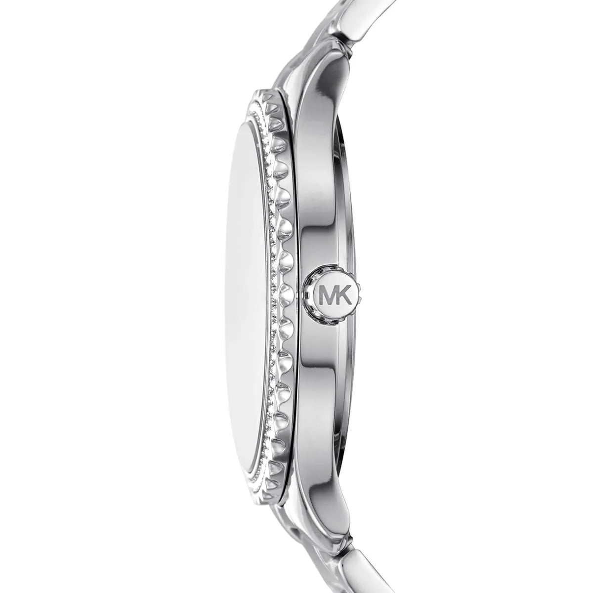 Michael Kors Layton Pavé Silver-Tone Logo Women's Watch - MK7298