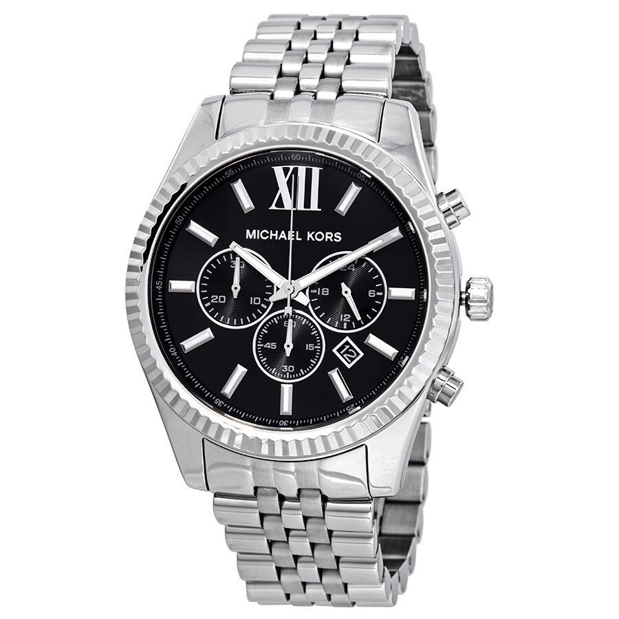 Michael Kors Lexington Chronograph Black Dial Men's Watch MK8602