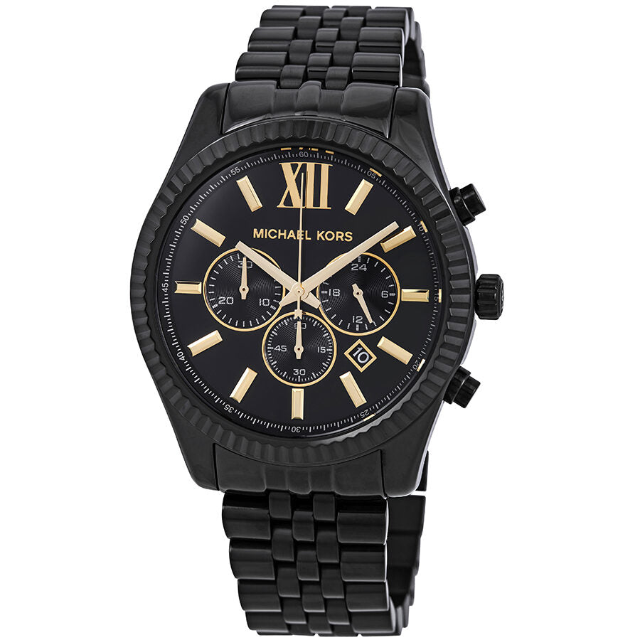 Michael Kors Lexington Chronograph Black Dial Men's Watch MK8603