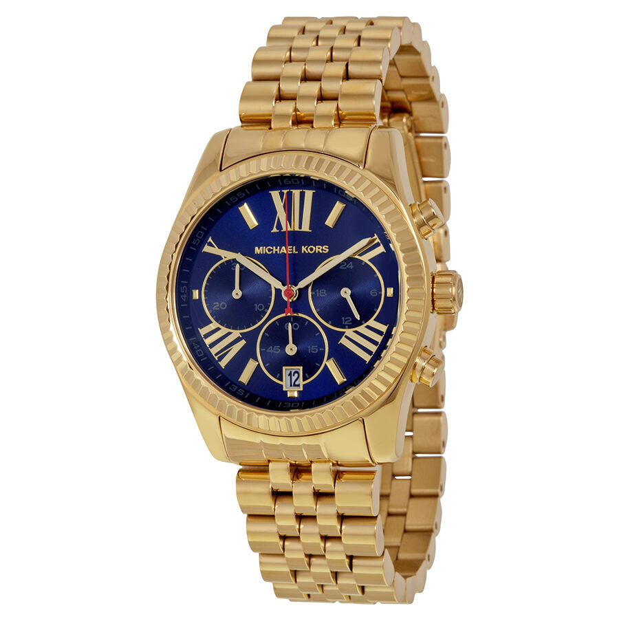 Michael Kors Lexington Chronograph Blue Dial Ladies Watch MK6206