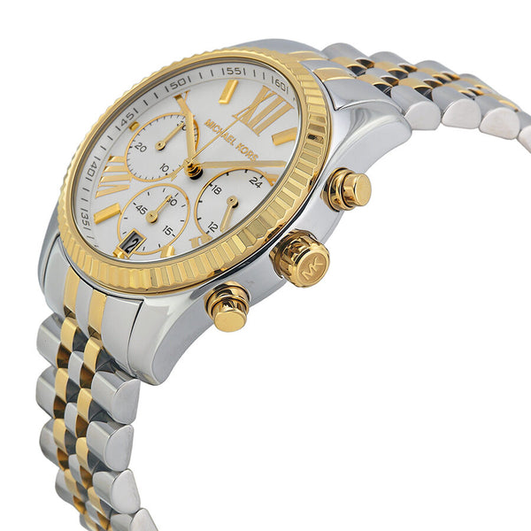 Michael Kors Lexington Chrono Mother Pearl Unisex Watch MK5955