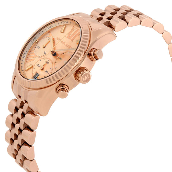 Michael Kors Lexington Chronograph Rose Gold Ladies Watch MK5569