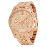 MICHAEL KORS Lexington Chronograph Rose Gold Big Watch MK8319